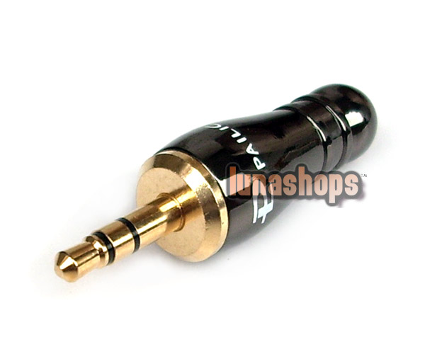 Bowling Shape Diameter 4.3mm  Pailiccs Plug Audio Cable Connector 3.5mm male adapter
