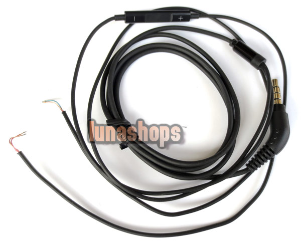 Repair updated Cable with Micropphone Volume for iPhone 5G iPod iTouchDiy earphone Headset etc.