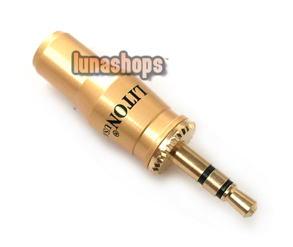 LITON φ3.5 3.5mm Male Plug Gold Plated solder type Adapter GD-888 For DIY