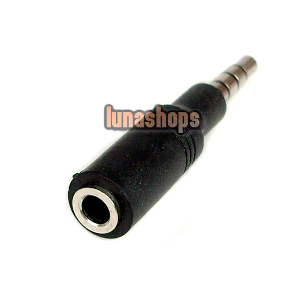4 Pole 3.5mm Male To 3 Pole 3.5mm Female Port Audio Adapter Converter