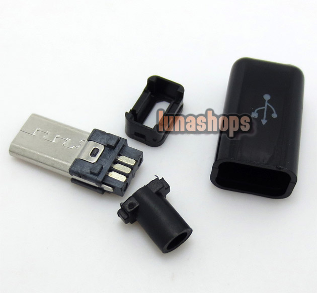 1pcs Micro USB-2.0B Soldering Adapter Plug For Diy Custom Handmade LGZ-IP1