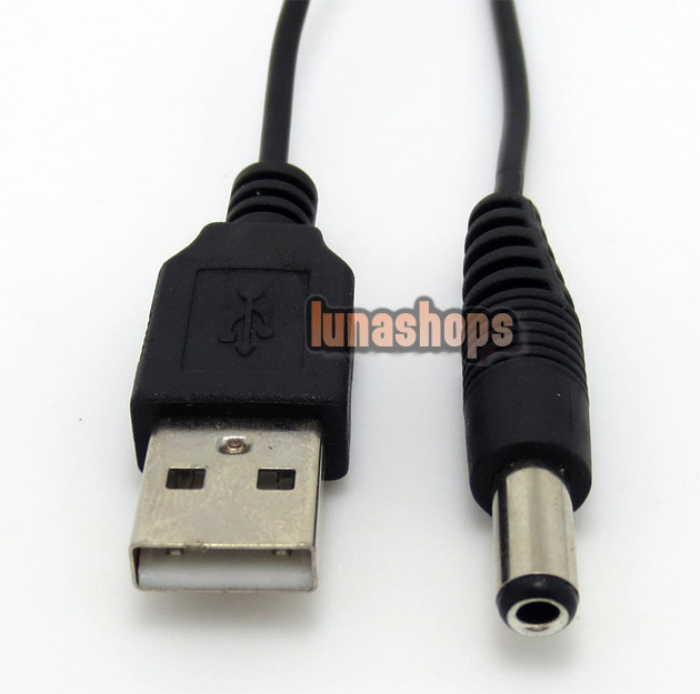 USB Male To DC 5.5mm x 2.5mm Power Supply Charger AC Adapter Cable