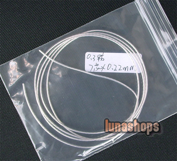 100cm Acrolink Silver Plated OCC Signal   Wire Cable 7 Pins × 0.22mm For DIY Hifi 
