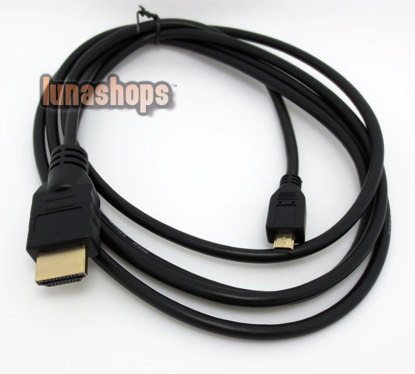Micro HDMI to HDMI Male Adapter Cable For BlackBerry PlayBook 16GB WIFI
