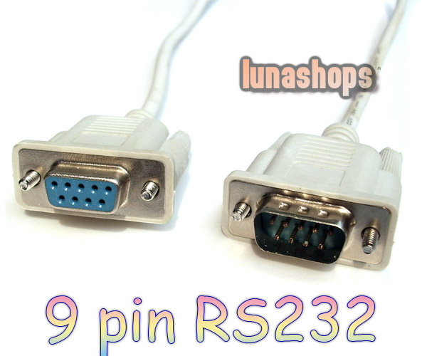 RS232 DB9 9 Pin Male to Female Converter Adapter Extension Cable