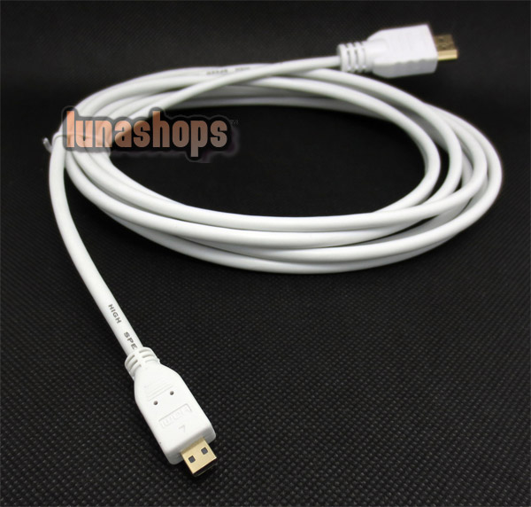 Micro HDMI to HDMI Male Adapter Cable For BlackBerry PlayBook 16GB WIFI