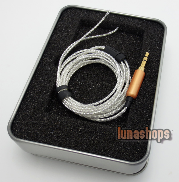 1.2m Custom Handmade Cable For Shure se535 se846 ue900 earphone headset OFC 8N Yellow