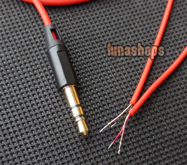 Universal Neutral red Repair updated Cable for Diy earphone Headset etc.