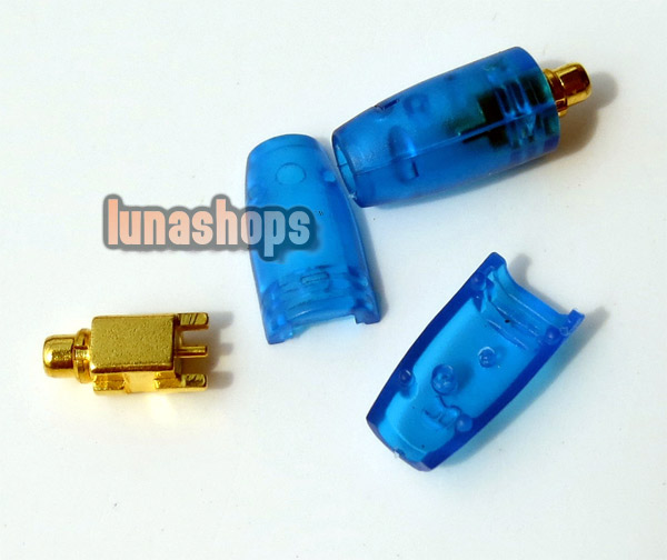 Diy Parts for Shure SE535 SE425 SE315 SE215 Earphone Pins +Blue Cover Kits