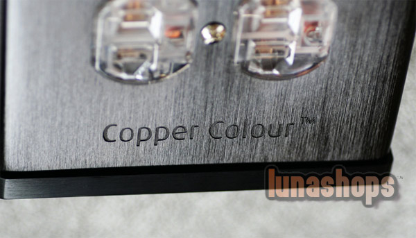 Copper Colour CC B6-PLATINUM 6 port Power Socket Strip Black 250V/15A