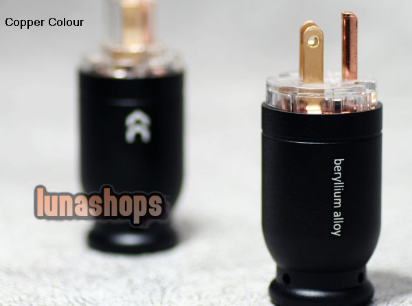 Copper Colour CC US beryllium alloy -126 Degree Freeze Power Plug Male+Female kits