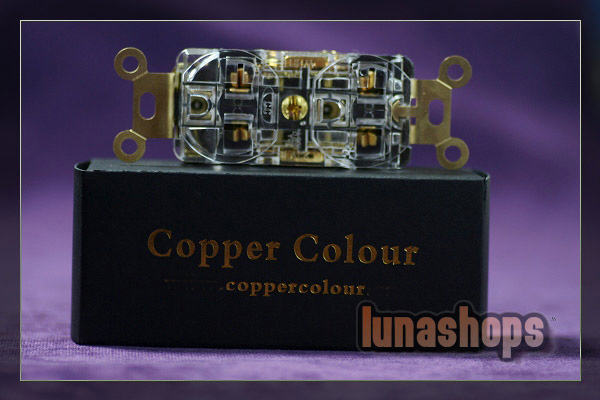 Copper Colour CC -126℃ CC126OCC 18k Power Socket 15A 110-230V For Home Theater