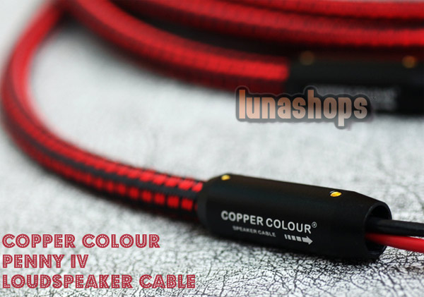 2.5m CopperColour CC Penny IV Speaker Cable PVC+CC Banana Plug 5N 4.88 OCC Copper