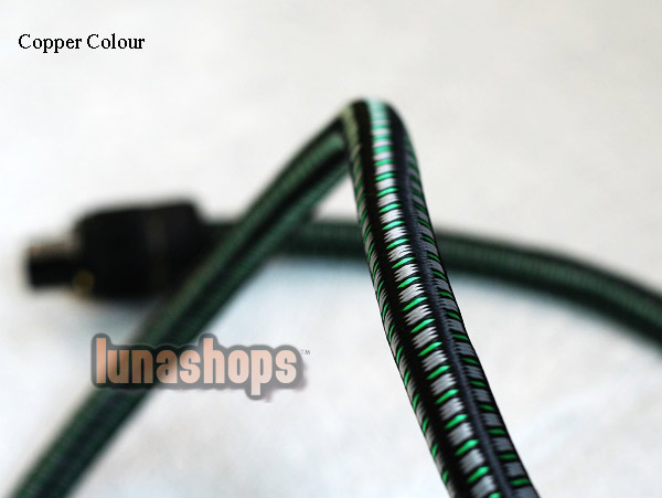 1m Copper Colour CC Fond Power Cable + 0.8*8*2 Single crystal copper