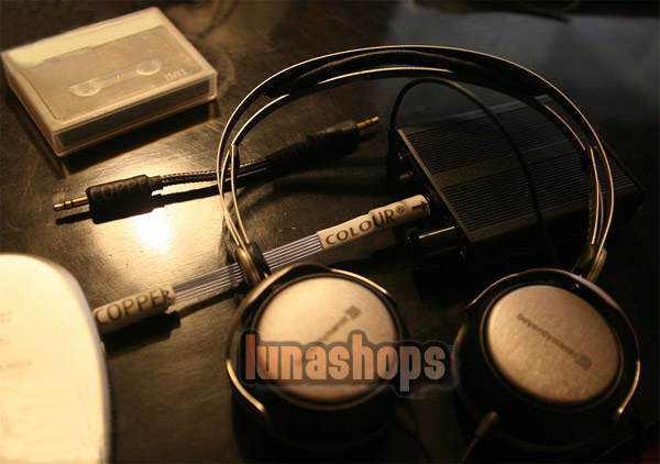 Copper Colour CC 6fs 3.5mm male to male Hifi Audio cable for HifiMan AMP DAC 10cm