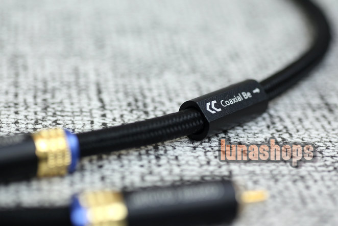 1m Copper Colour CC COAX-BE Coaxial Speaker RCA Cable