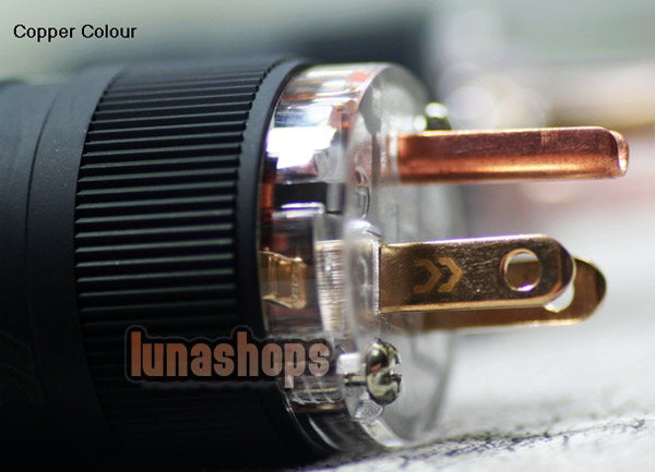 Copper Colour CC US LightScribe + beryllium alloy -126 Degree Freeze Power Plug Male+Female kits