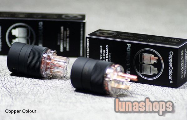 Copper Colour CC US LightScribe + beryllium alloy -126 Degree Freeze Power Plug Male+Female kits