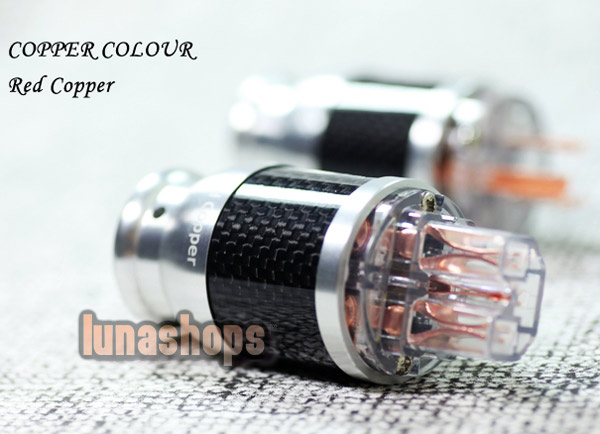 Copper Colour CC US Red Copper Carbon shell -126 Degree Freeze Power Plug kits