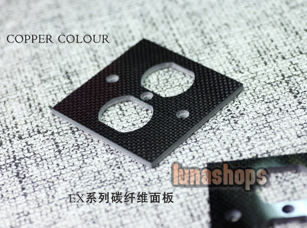 Copper Colour CC carbon fibre Power socket Panel