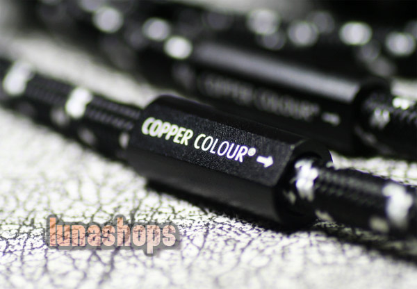 1m CopperColour CC Water XLR Speaker Cable 99.999% OCC Copper + TEFLON