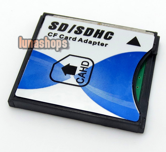 SD SDHC SDXC MMC to CF Type II Memory Card Converter Adapter, Push-Push SD 3.0