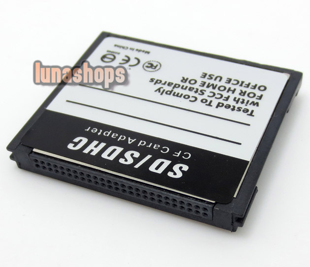 SD SDHC SDXC MMC to CF Type II Memory Card Converter Adapter, Push-Push SD 3.0