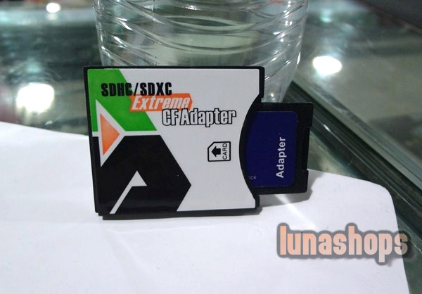 Extreme SD Card to CF Card Type II adapter, Support SDXC 64GB/WiFi SD