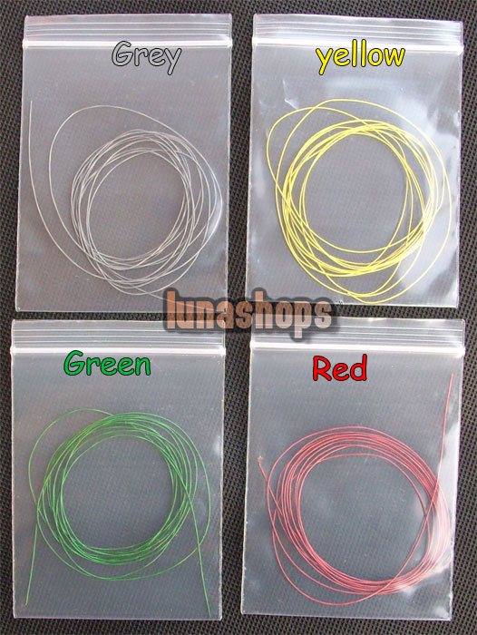 170cm Rainbow Series Copper OCC Signal   Wire Cable For DIY cable