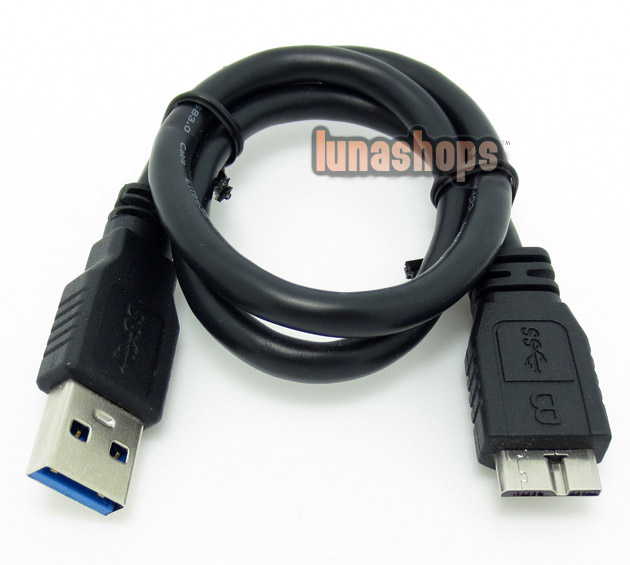 46cm USB 3.0 Male Type A to Micro B Plug Super-Speed Cable Adapter Converter