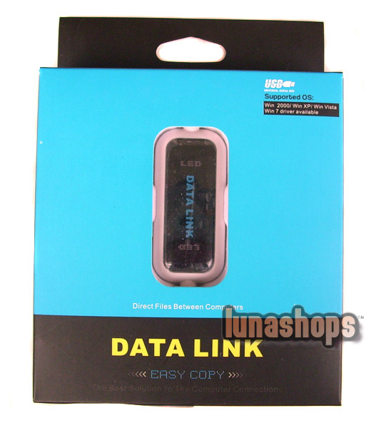 Data Link For Easy Copy File Transfer  Between 2 PC USB Male To Male Data Cable