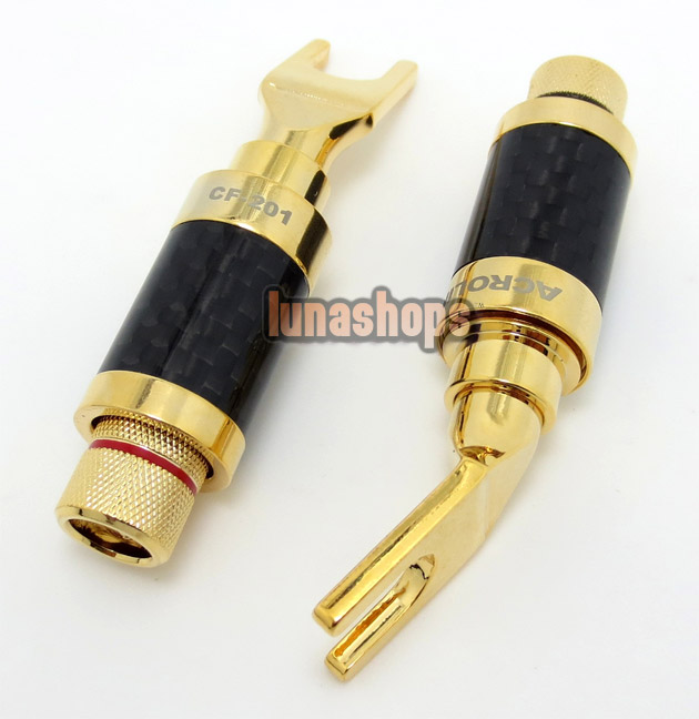1pcs ACROLINK CF-210 Top rated Carbon Gold Plated Updated Fork Straight adapter