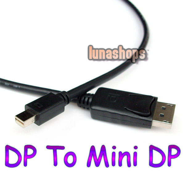DP Male to Mini DP Male Displayport Cable Adapter Converter