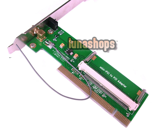 Mini PCI to PCI Adaptor Converter Wireless Wifi Card with Antenna for Laptop New
