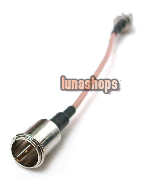 Silver Plated F Male to F Female M/F Extension Antenna Cable Adapter 16.5cm