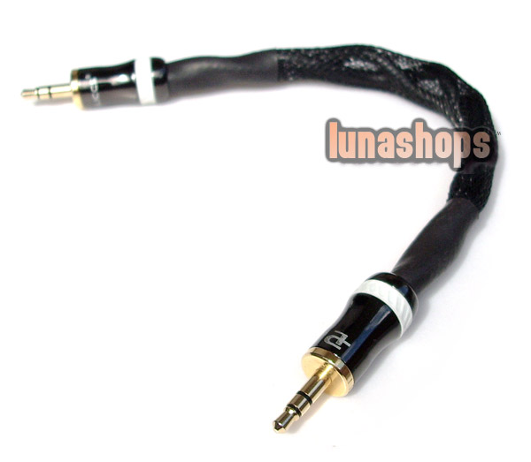 Hifi 3.5mm Pailiccs Male To Male Audio Net Shield Cable Adapter For Amplifier Decoder DAC
