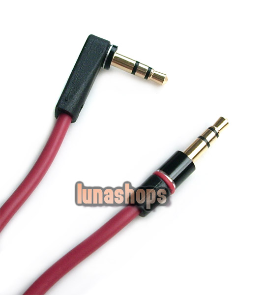 90 Degree 3.5mm Male to Male Upgrade Audio cable For Monster headphone