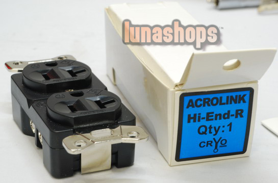 Acrolink refrigeration Series Hi-End-R Power Plug Adapter Socket rhodium plated