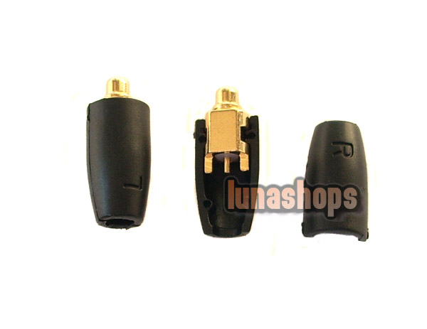 Diy Parts for Shure SE535 SE425 SE315 SE215 Earphone Pins + Cover Black Kits