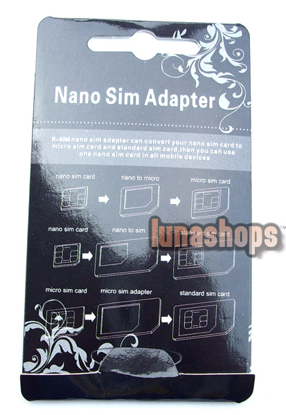 Nano Sim Adapter + Micro sim For Iphone 4 4s 5