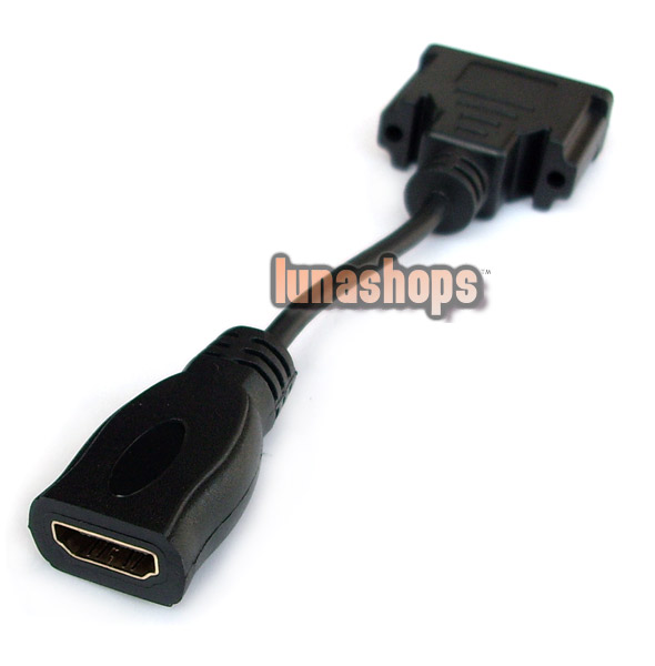 HDMI Female to DVI 24+1 Male Cable Adapter For PC TV Set DVD HDTV etc.