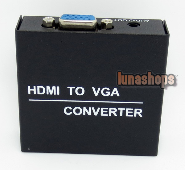 HDMI to VGA Video Audio Converter box (Chip inside)+3.5mm line out