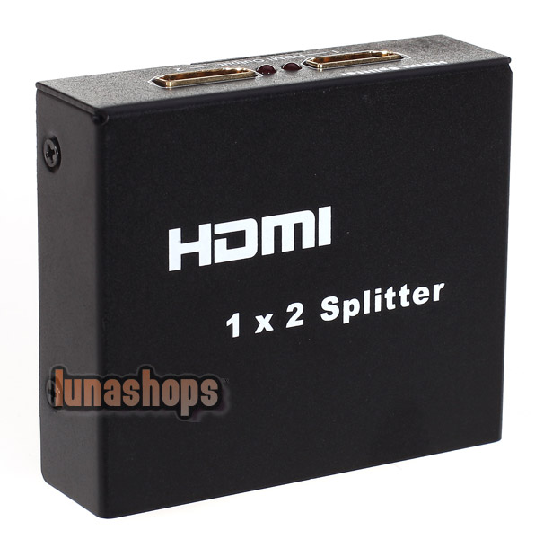 1X2 HDMI Splitter 1.4 3D for PS3 xBox BlueRay DVD 3D-TV HDTV 1 source split up to 2 TVs