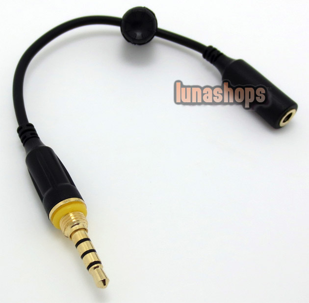 3.5mm 4 poles Earphone Headset Cable Adapter Jack for iPhone 5 LifeProof Case Cover