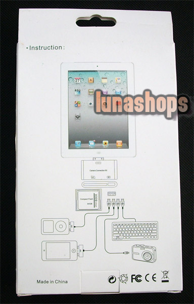 iPad 1 iPad 2 ipad 3 Carema USB Connection Kit Card Reader to SLR CF CF1 CF 2 II