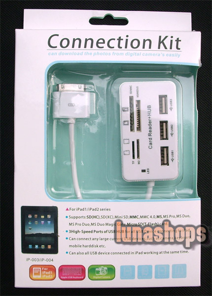 USB2.0 3-Port Hub SD Card Reader for iPad iPad 2 Series