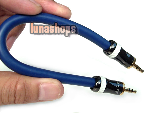 Hifi 3.5mm Pailiccs Male To Male Audio  Cable Adapter For Monster Earphone Amplifier Decoder DAC