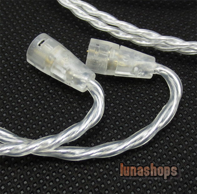 1.2m Silver Plated + OFC Hifi Cable For   Sennheiser IE8 IE80 earphone headset 