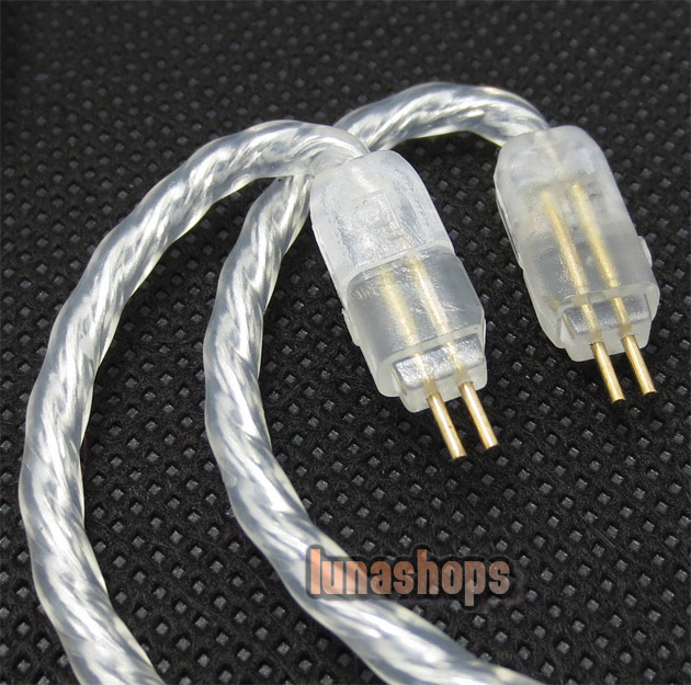 Silver Plated OFC Cable For Westone W4r UE18 UE18PRO UM3XRC ES5 ES3 Earphone Headset 