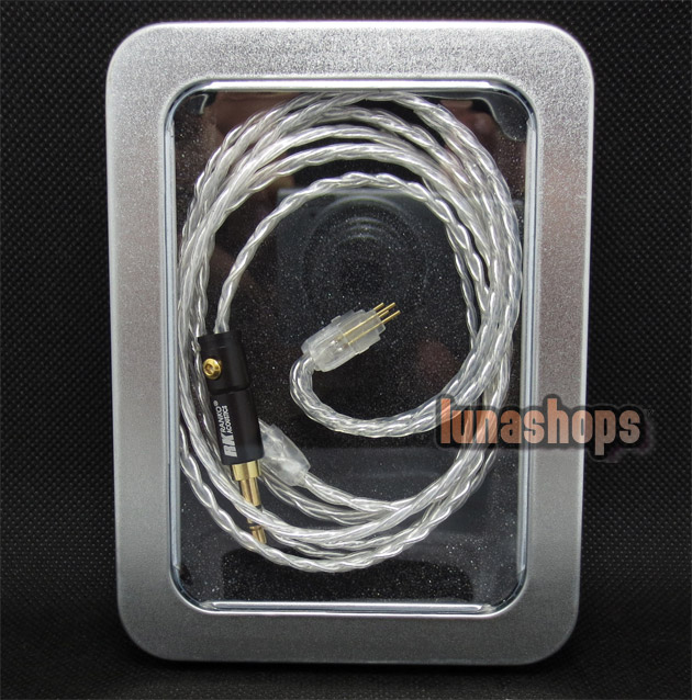 Silver Plated OFC Cable For Westone W4r UE18 UE18PRO UM3XRC ES5 ES3 Earphone Headset 